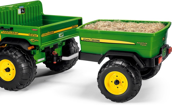 Buggy El�ctrico Biplaza John Deere Gator HPX 12V con Remolque Adventure